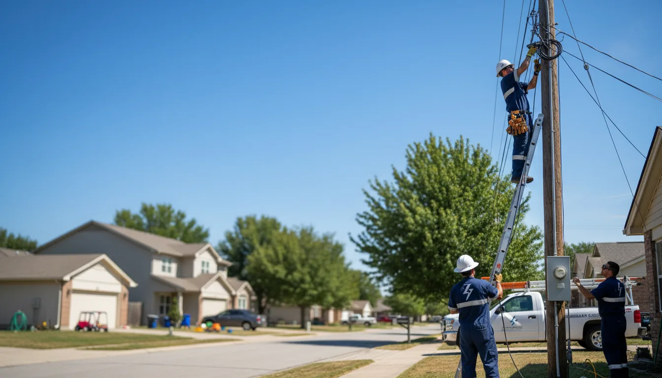 Residential electrician providing installation services in Gibson, PA